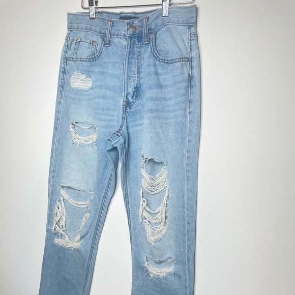 Women's Aeropostale 90's Super High Rise Straight Jeans Size 4 - Picture 1 of 10